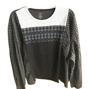 Reworked Sweater Shirt, Men’s Size XL-3XL: Lightweight Upcycled Pullover Top